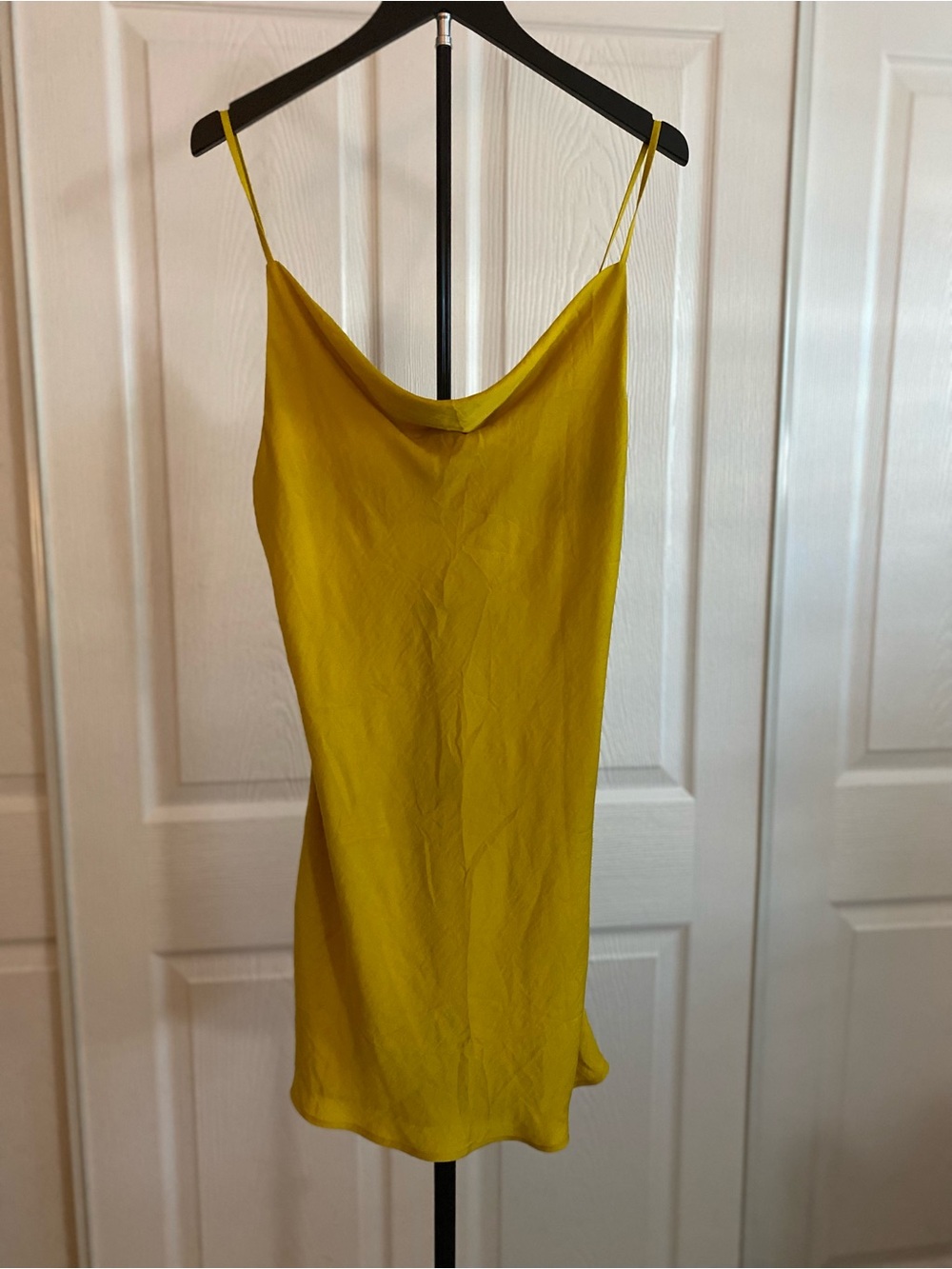Forever 21 Mustard Yellow Cowl Neck Slip dress
